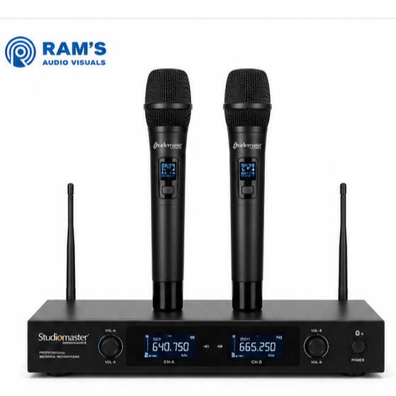 Studiomaster Dual Wireless Mic for rent